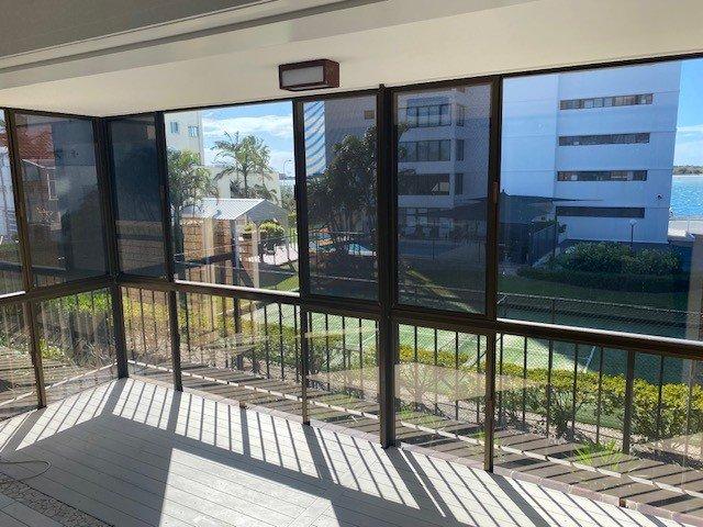 VIEWS AND ONLY ONE BLOCK FROM THE BROADWATER. SELDOM DOES ANY APARTMENT IN HERE COME ON THE MARKET