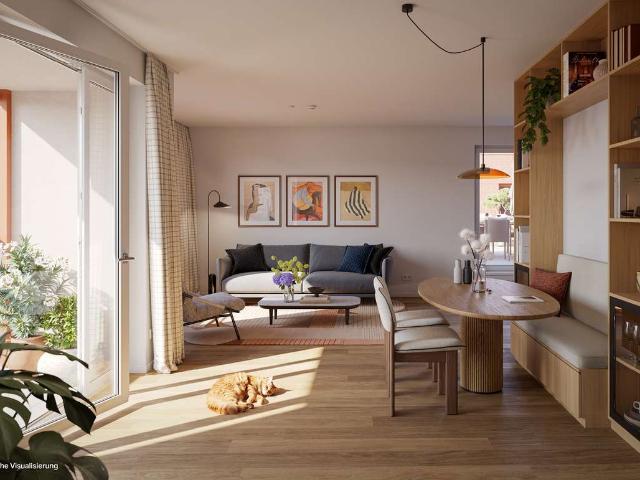 Viel Freiraum im 5. Obergeschoss: 2 Zimmer mit Dachterrasse und Loggia