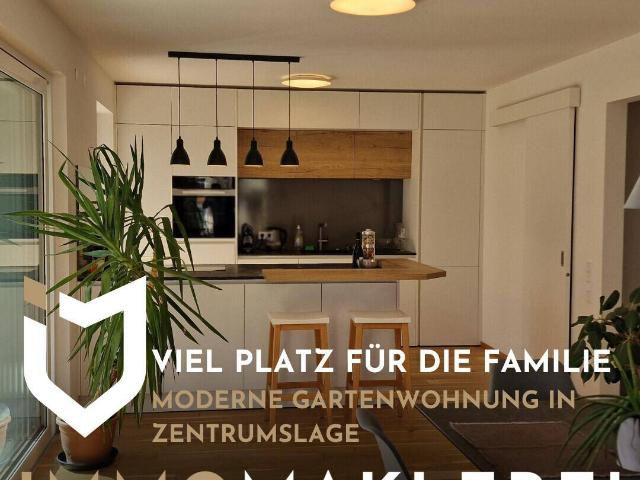 VIEL PLATZ FÜR DIE FAMILIE + MODERNE GARTENWOHNUNG IN ZENTRUMSLAGE