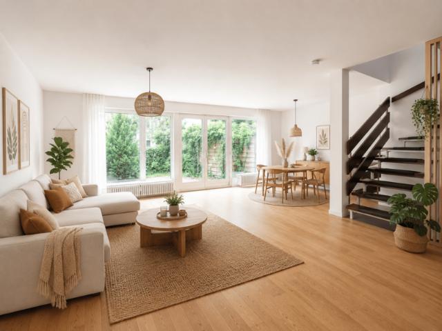 Viel Platz für die Familie: Reiheneckhaus mit 5 Zi sonnigem Westgarten & flexibler Raumaufteilung