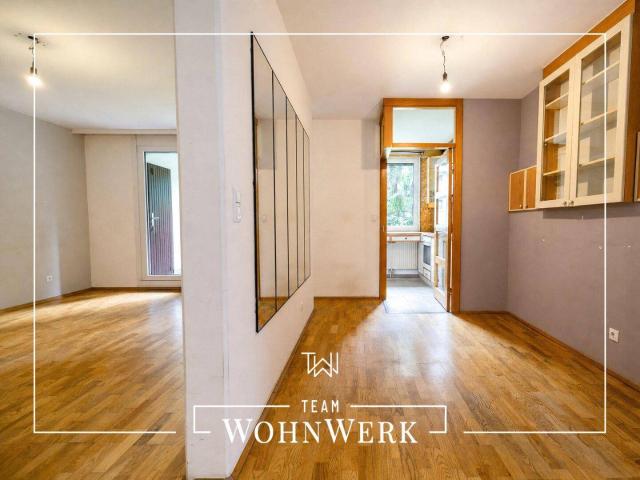 Viel Potenzial | 3 Zimmer Wohnung mit Südwest Loggia und ruhigem Innenhofblick