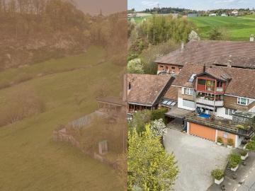 Vielseitiges Mehrfamilienhaus mit drei Einheiten und angebautem Einfamilienhaus mit Pool
