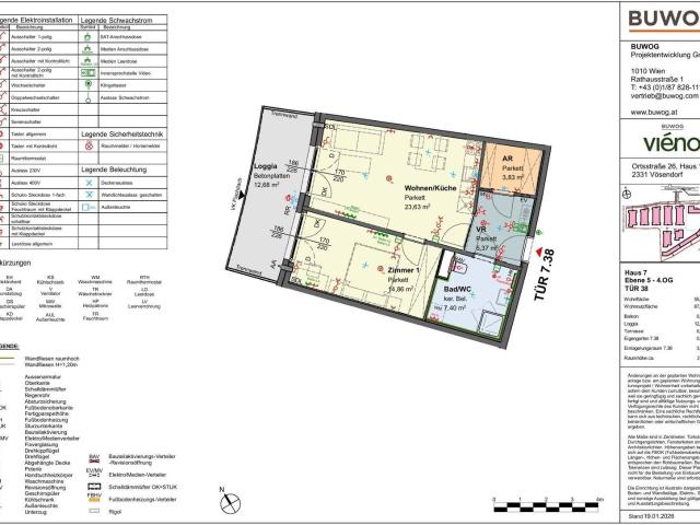 viéno ERSTBEZUG: Freundliche 2 Zimmer Wohnung mit LOGGIA ab 11/2026, provisionsfrei vom Bauträger
