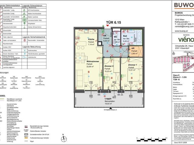 viéno Großzügige 3 Zi Wohnung mit LOGGIA Richtung Biotop ab 11/2026, provisionsfrei vom Bauträger
