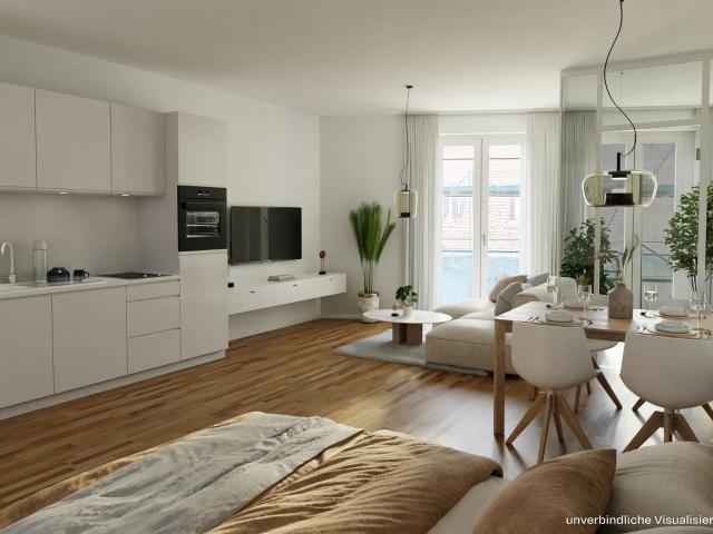 Vier Giebel: Mitten im Herzen von Stuttgart stilvolle 1,5 Zimmer Wohnung