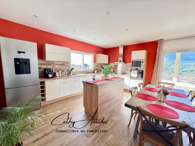 VIGGIANELLO Corse: Villa type T3 + appartement T2, grande. 131m² Viggianello
