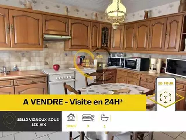 Vignoux sous les Aix 18110 Achat / Vente maison 5 pièces t5