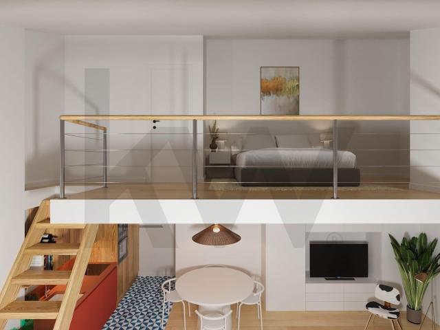 Vila Maia – T1 Mezzanine Contemporâneo no Coração de Lisboa, entre Tradição e Modernidade