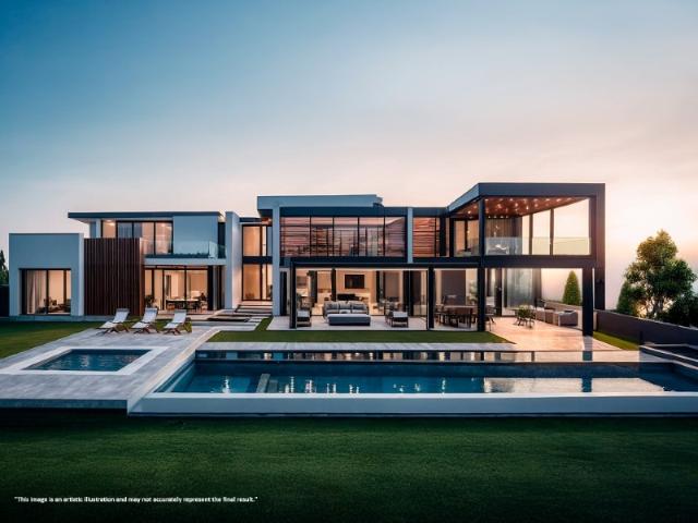 Vila Sol Moradia Moderna de 5 Quartos, Propriedade de Golfe