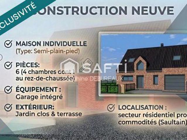 Villa 4 chambres, Saultain Nord 59990 DS103546407