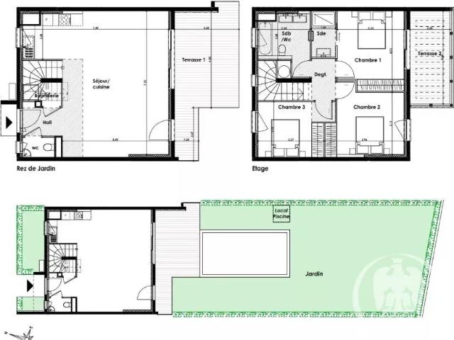 Villa 4 pièces située à Cagnes sur Mer 96m² Cagnes sur Mer