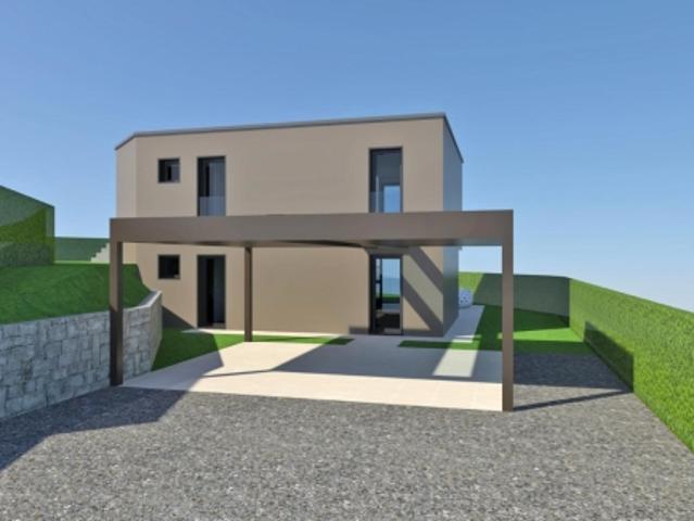 Villa 4.5 locali nuova costruzione, vista lago con piscina, Dino Sonvico