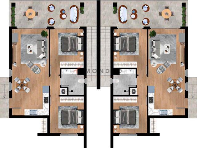 Villa 2+1 Yeni Erenköy, Güzelyurt, 169619
