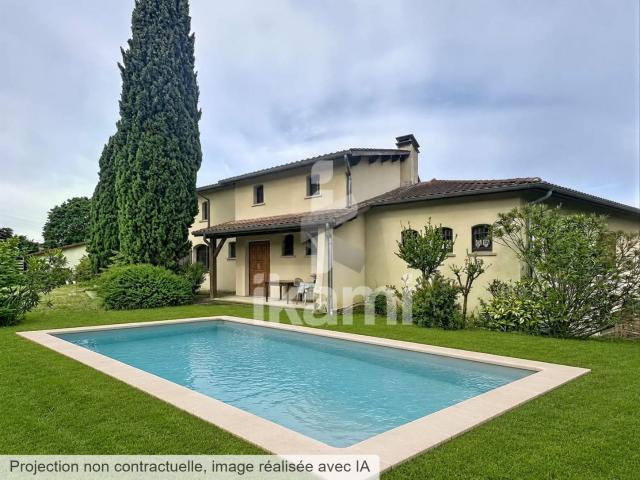 Villa 247 m2 6 chambres terrain 1500 m2 et sous sol complet. 247m² Salaise sur Sanne