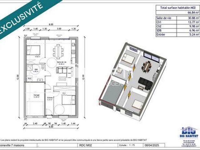 Villa 2 chambres, Moineville Lorraine 54580 ES102666085