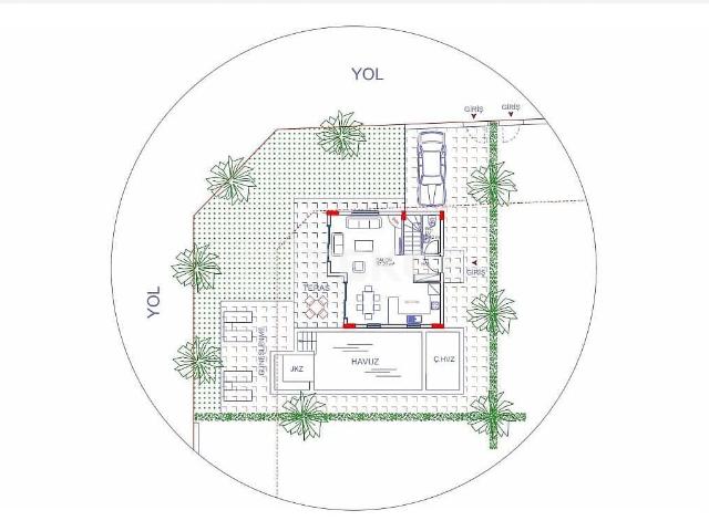 Villa 3+1 Alanya, Antalya, Türkiye 193054