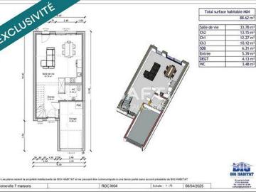 Villa 3 chambres, Moineville Lorraine 54580 DS102666083