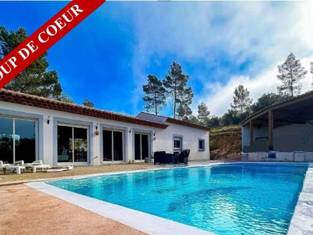 Villa 3 chambres sur 26000 m² terrain avec piscine 116m² Taradeau