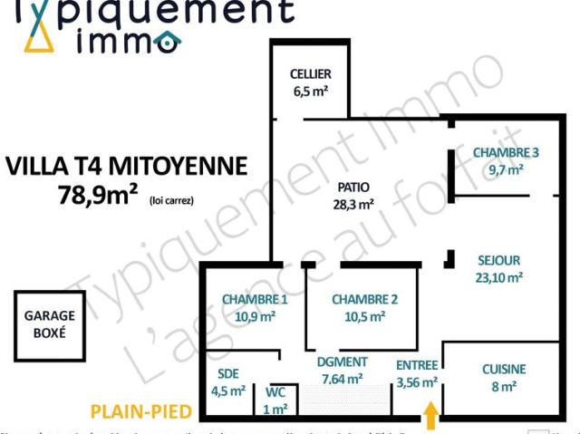 VILLA T4 79m² AVEC GARAGE LES MURIERS
