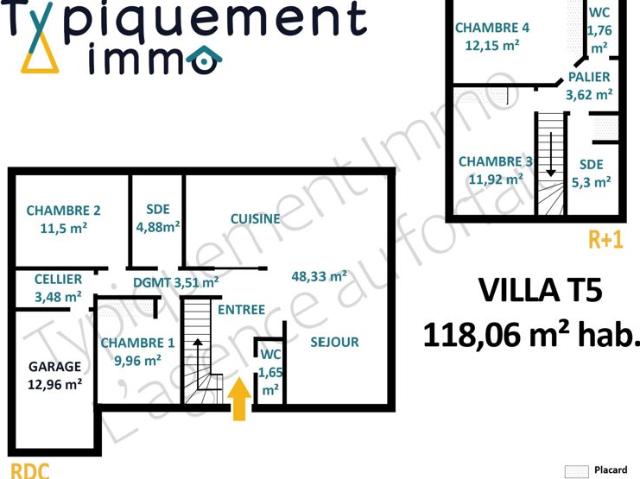 VILLA T5 118M² AVEC GARAGE