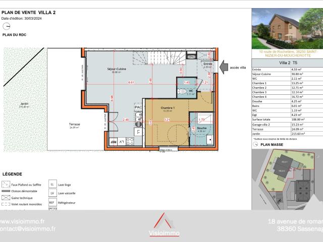 Villa T5 neuve RE 2020 Faible consommation Livraison fin février 2026