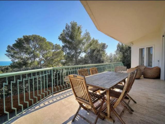 Villa vue mer avec piscine – 4 chambres – Proche Cannes & Mougins School