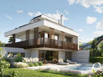 Villa,AURA exklusive Villenhälfte mit Panoramablick