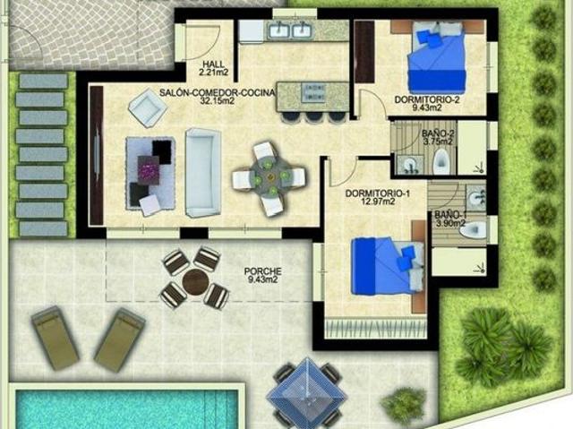 Villa / Chalet de lujo 90 m2 en venta, Benijófar, España
