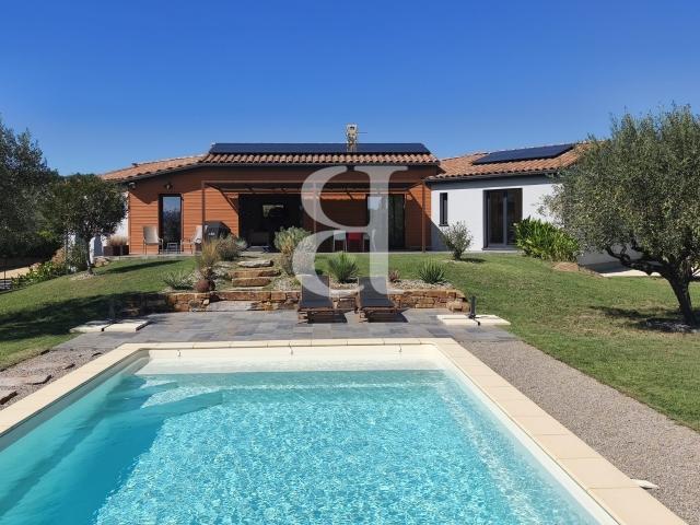 Villa contemporaine à vendre avec piscine et terrain de 1500. 135m² Saint Maurice sur Eygues