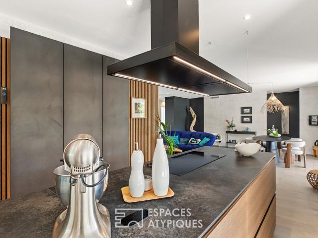 Villa contemporaine de plain pied avec piscine 123m² Saint Paul en Forêt