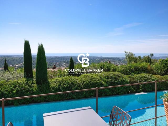 Villa contemporaine, vue mer panoramique 160m² Vence
