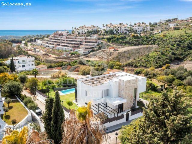 Villa contemporánea de obra nueva con vistas al mar en La Alquería, Benahavís