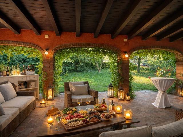 Villa con giardino a Golferenzo