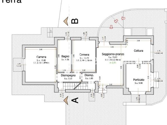 Villa con giardino a Sarteano