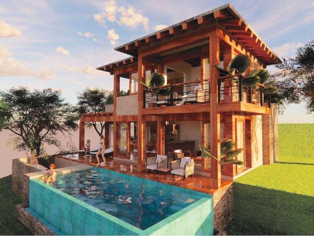 Villa con vista al mar, alberca privada, spa, pickleball, gimnasio, restaurante