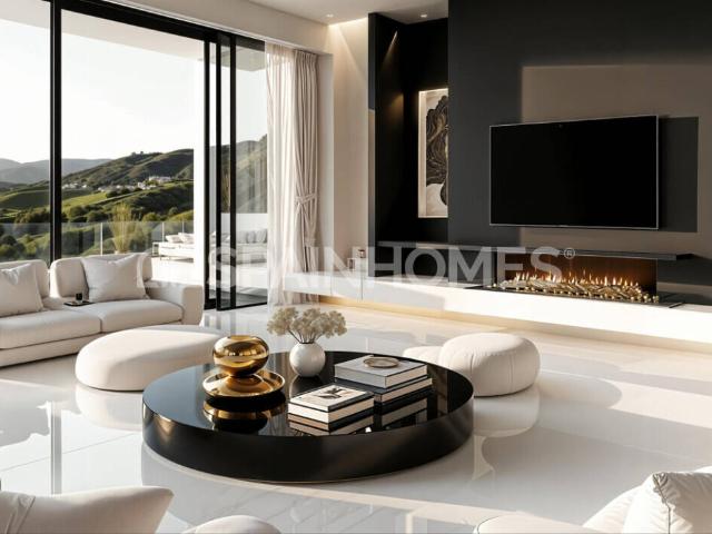 Villa con vistas al mar y al campo de golf en Mijas, Málaga