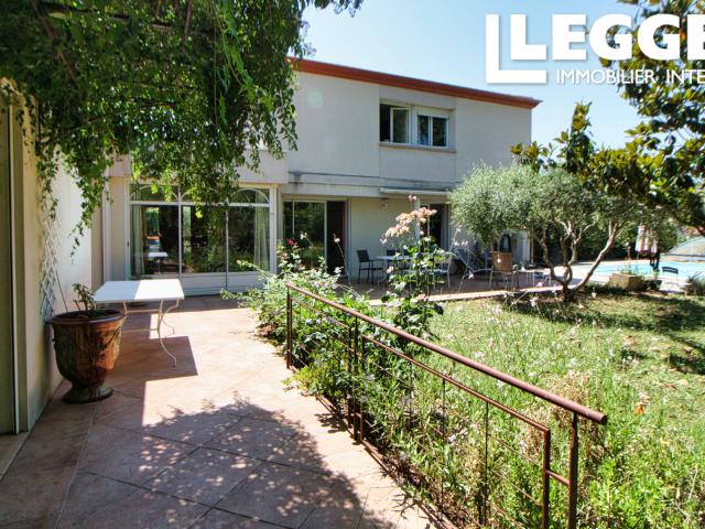 Villa d’architecte 4 chambres avec parc privé exceptionnel au cœur du village – à 35 km de Montpellier