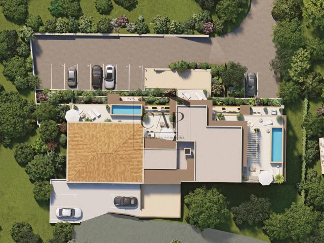Villa de toit T4 avec grande terrasse panoramique vue mer et piscine Résidence à Solenzara