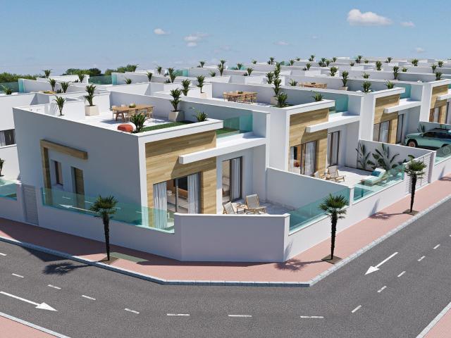 Villa de una sola planta de 3 dormitorios con piscina privad. 88m² El Gimenado