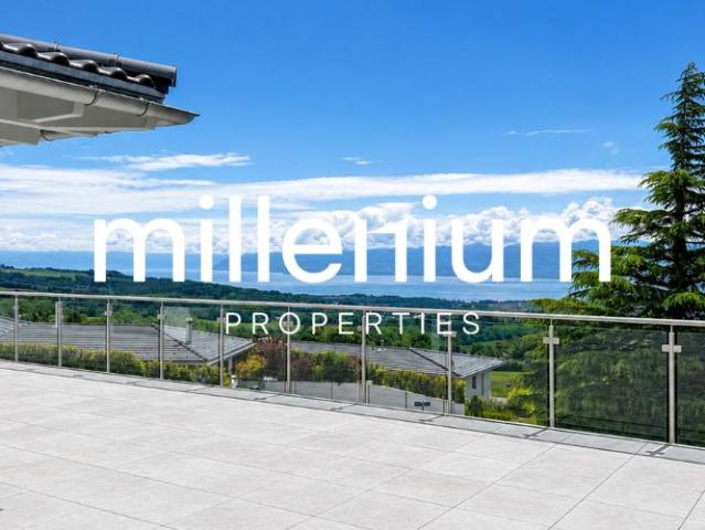 Villa de luxe avec vue imprenable sur le lac Léman et les Alpes