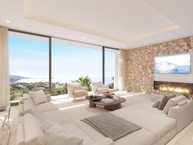 Villa de nueva construcción con vistas espectaculares en Nova Santa Ponsa