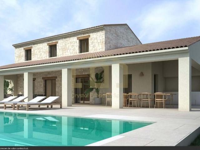 Villa de Obra Nueva en Teulada con vistas a la montaña