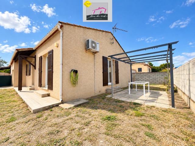 Villa de plain pied avec garage et jardin 90m² Lézignan Corbières