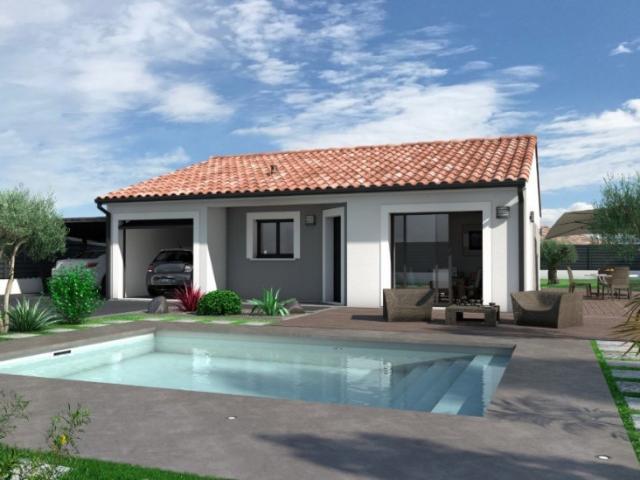 Villa de plain pied de 70 m2 sur un terrain de 239 m2 à Thuir