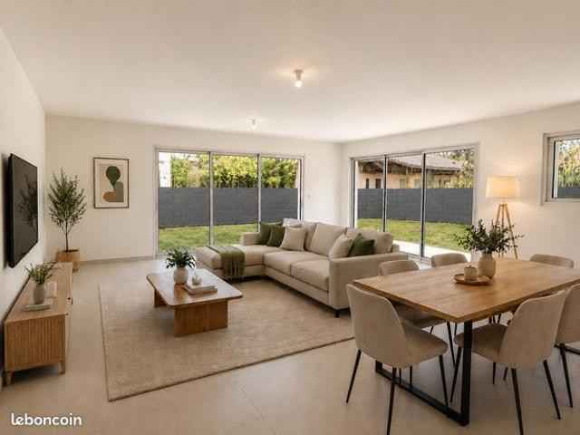 Villa de plain pied T5 – 132 m² – Double garage – Classe énergie A