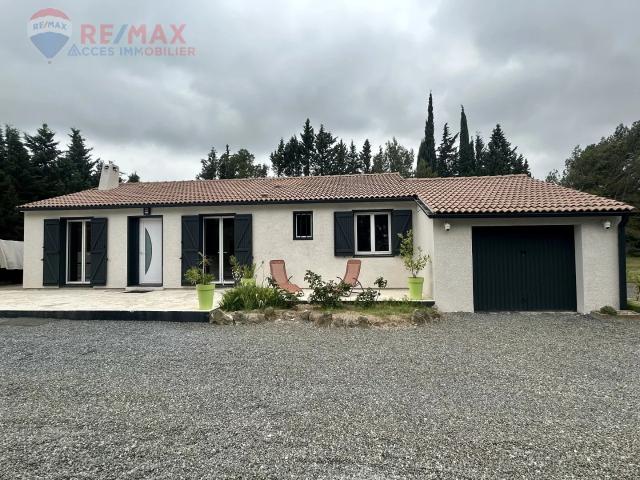 Villa de plain pied 4 faces de type 5 avec grand jardin et garag