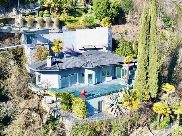 Villa di design con vista mozzafiato sul lago con SPA e piscina interna Vico Morcote