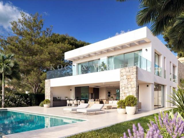 Villa Eucalipto Arquitectura contemporánea y vistas al mar c. 292m² Moraira