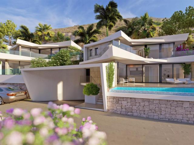 Villa exclusiva de obra nueva con vistas al mar y panorámica. 235m² Benitachell