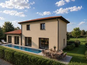 Villa Genas secteur Le Bourg, 112m2 habitables, jardin envir